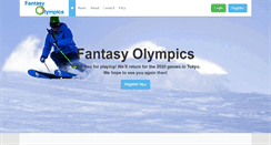 Desktop Screenshot of fantasy-olympics.com