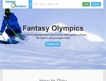 Tablet Screenshot of fantasy-olympics.com